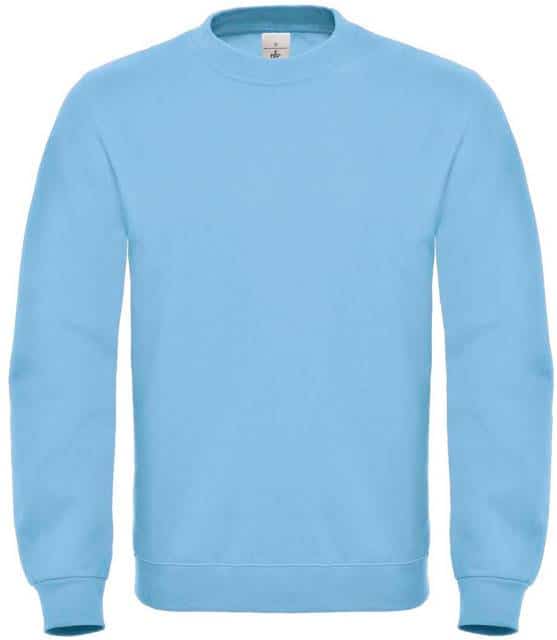 B&C Herren Sweater Light Blue