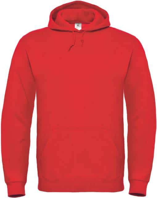 B&C Kapuzen Sweater Red