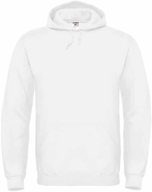B&C Kapuzen Sweater White